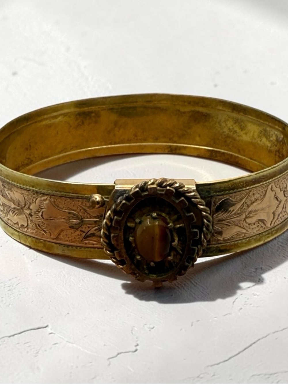 Victorian Hinged Bangle Bracelet Early 1900’s